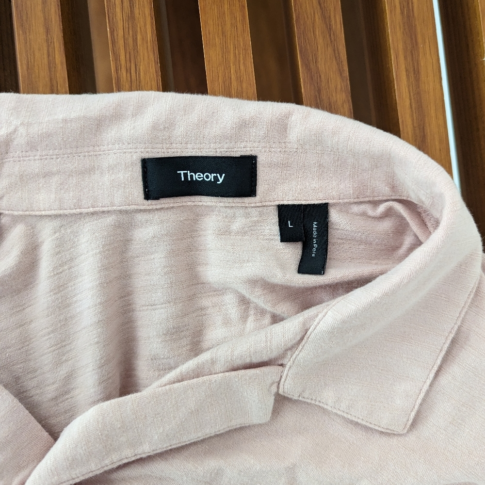 Theory Men's polo sz L Great Cond